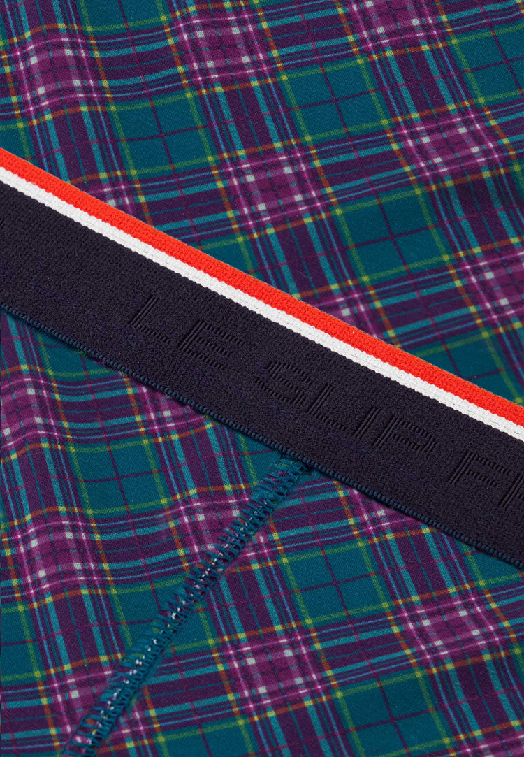 Boxer à motif tartan bleu canard en coton - Marius Tartan Bleu Canard - Le Slip Français - 5