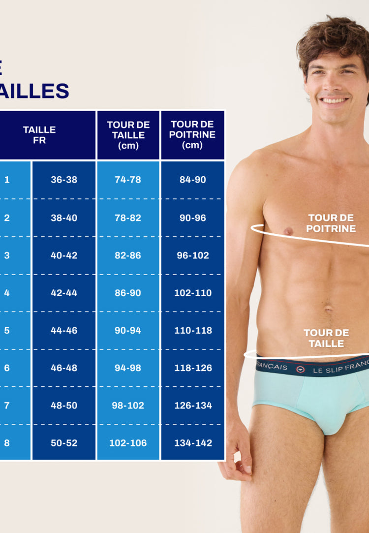 Slip vert en coton - Intrépide Vert D'Eau - Le Slip Français - 3