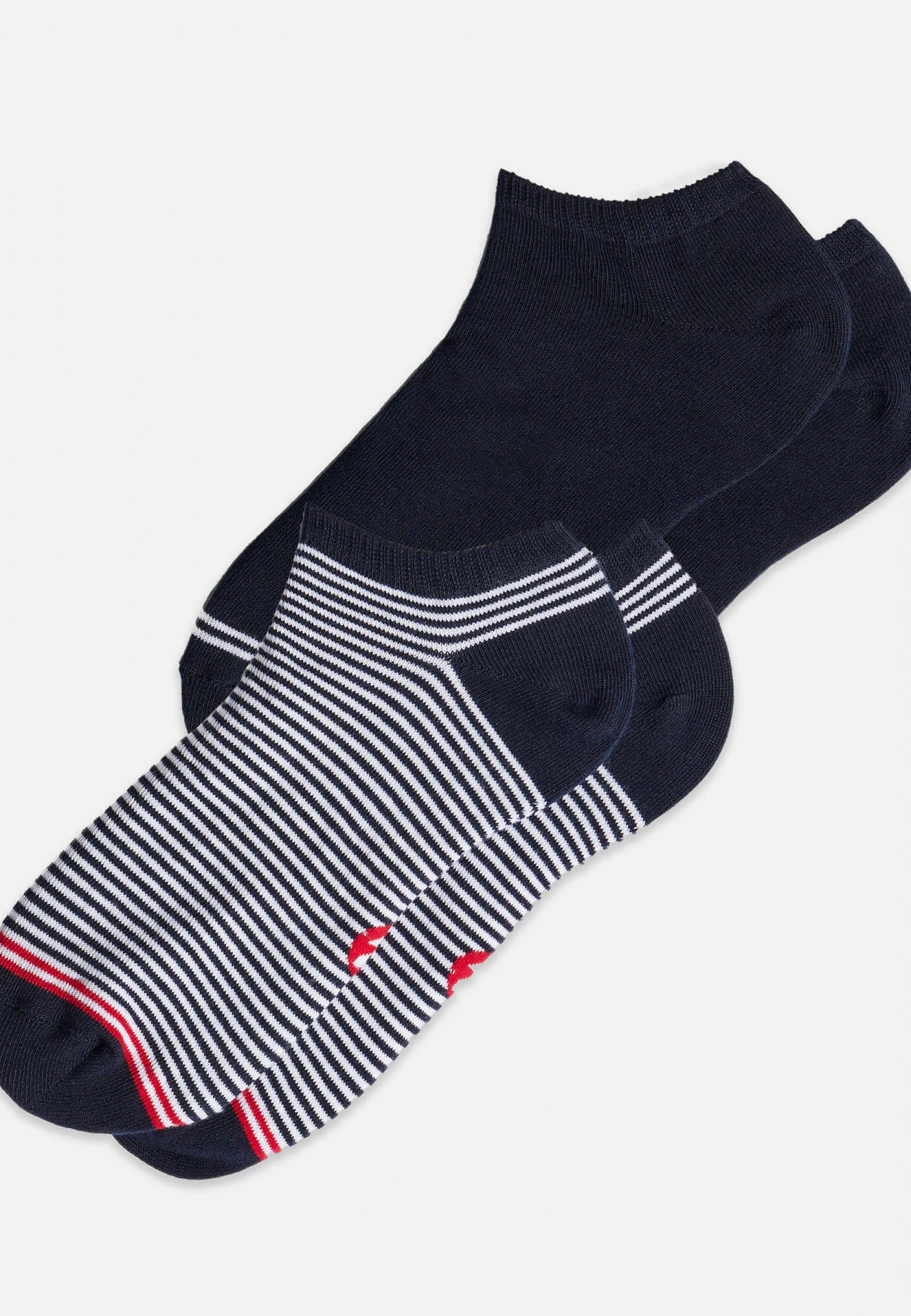 Pack Duo Socquettes Jo Marine Marinière - Le Slip Français -  1