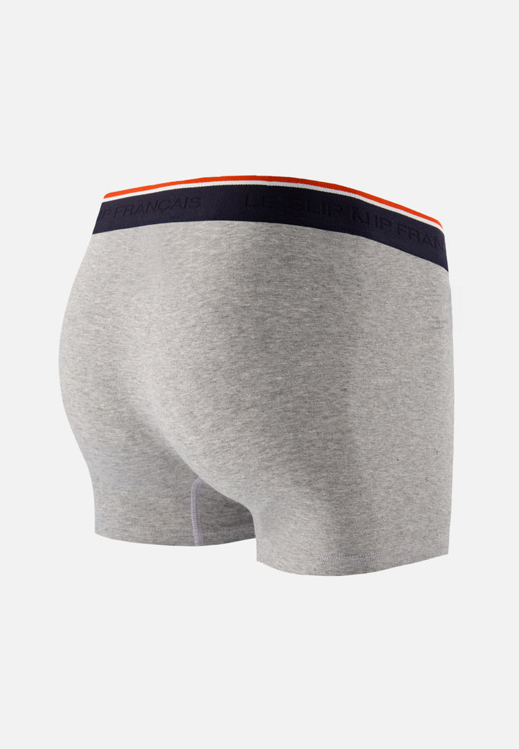 Boxer gris en coton avec cocarde - Marius Gris Chine - Le Slip Français - 5