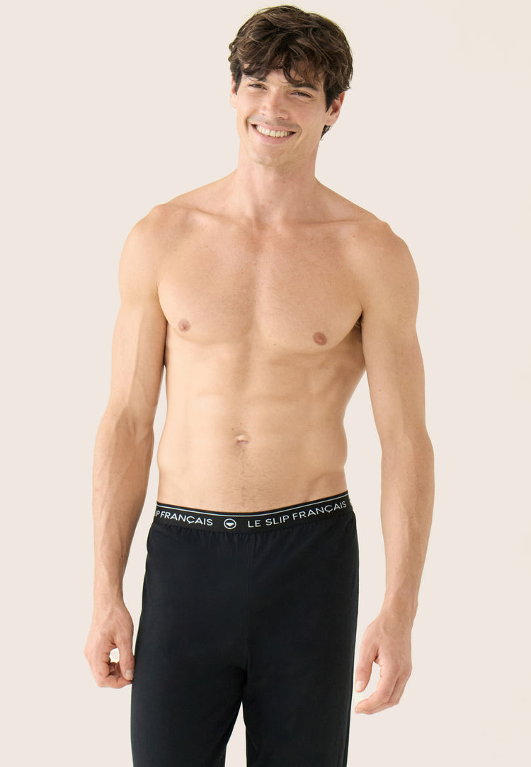 Bas de pyjama long homme noir en coton - Indomptable Noir - Le Slip Français - 5