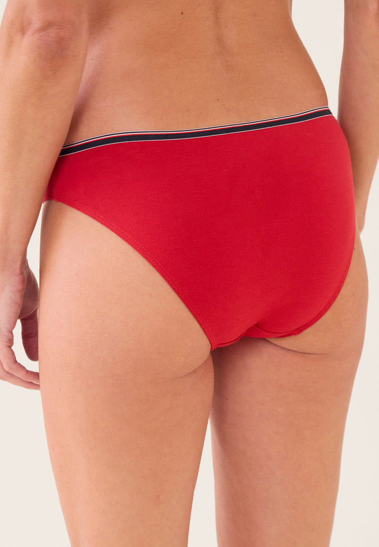 Culotte rouge en coton - Lucette Rouge - Le Slip Français - 4
