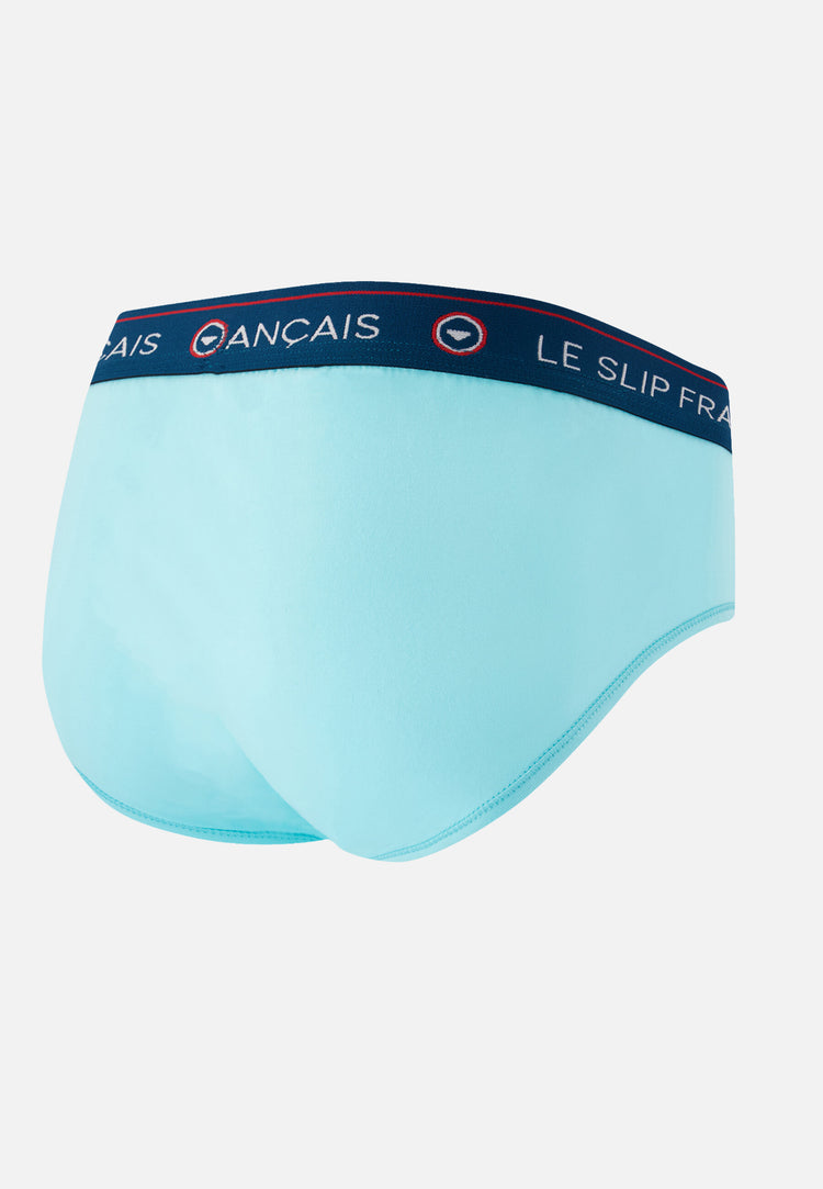 Slip vert en coton - Intrépide Vert D'Eau - Le Slip Français - 7