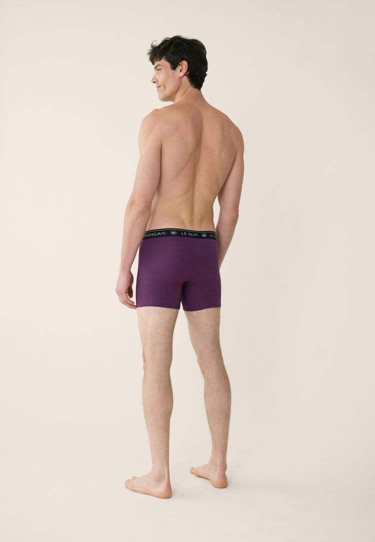 Boxer long prune en coton - Redoutable Long Prune - Le Slip Français - 3