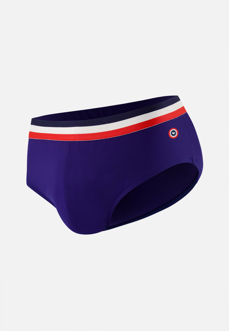 Slip de bain homme bleu - Tempête Indigo - Le Slip Français - 5