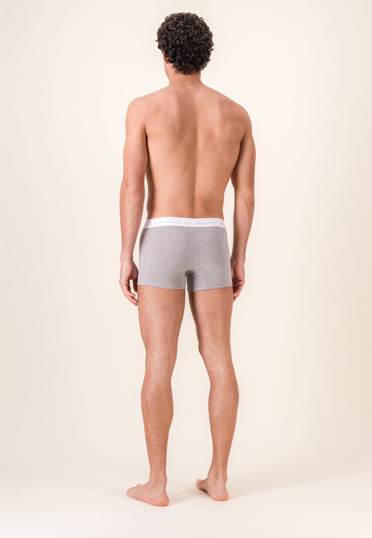 Boxer gris en coton - Redoutable Gris Chiné - Le Slip Français - 4