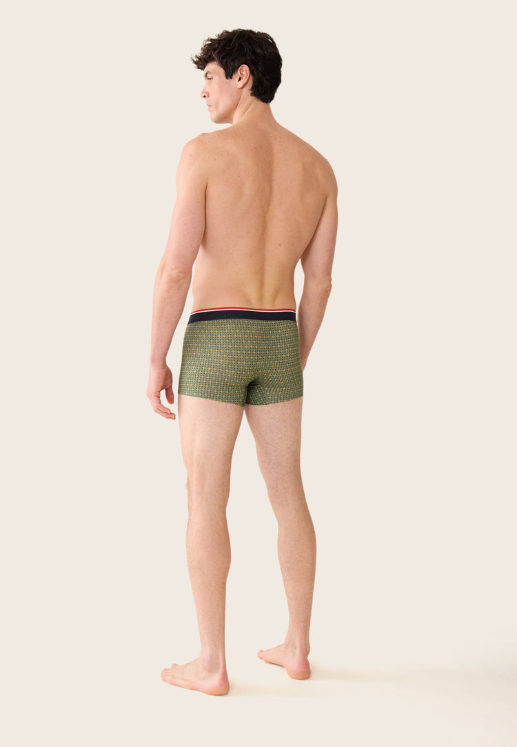 Boxer vert à motif ornement en coton - Marius Ornement Veronese - Le Slip Français - 3