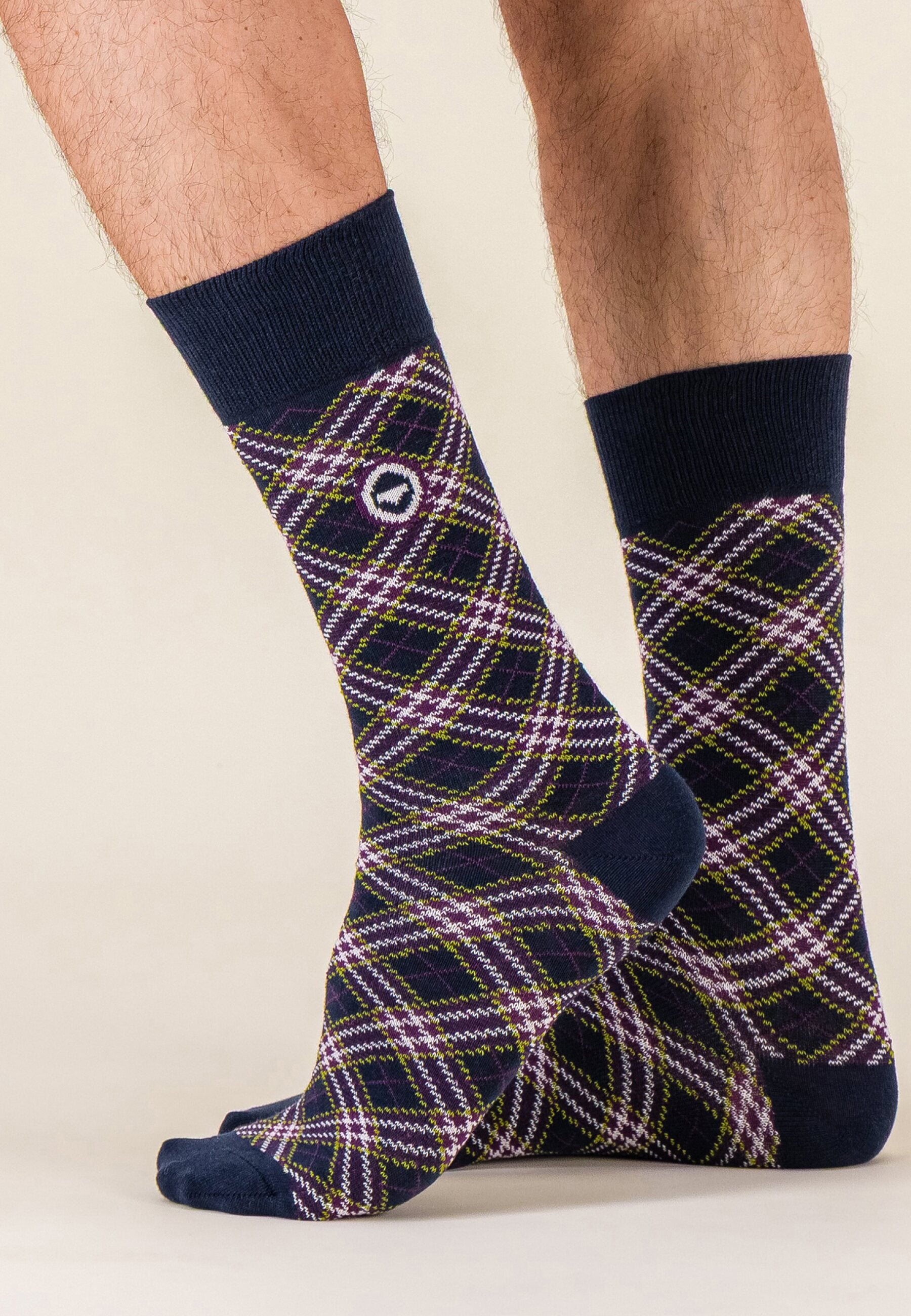Chaussettes mi-hautes en coton - Lucas Tartan - Le Slip Français -  2