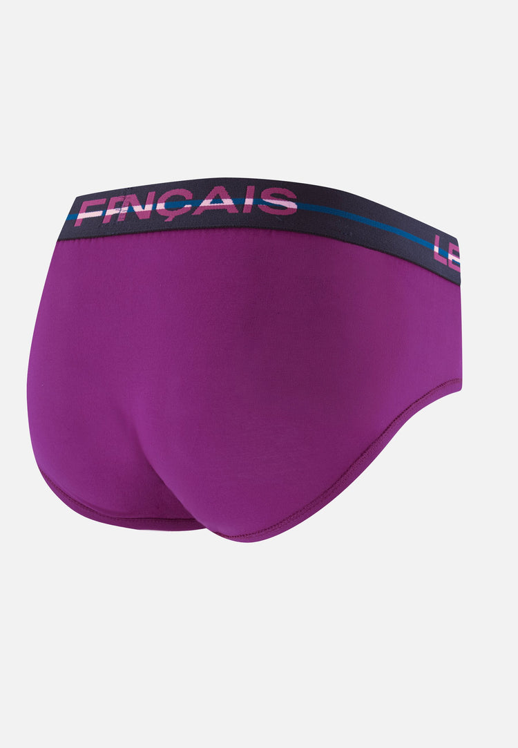 Slip violet en coton - Intrépide Violet Profond - Le Slip Français - 6