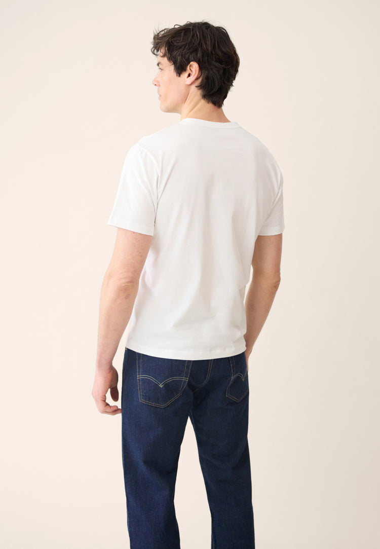 T-shirt homme blanc à manches courtes en coton - Formidable Blanc Brodé L'Incroyable - Le Slip Français - 4