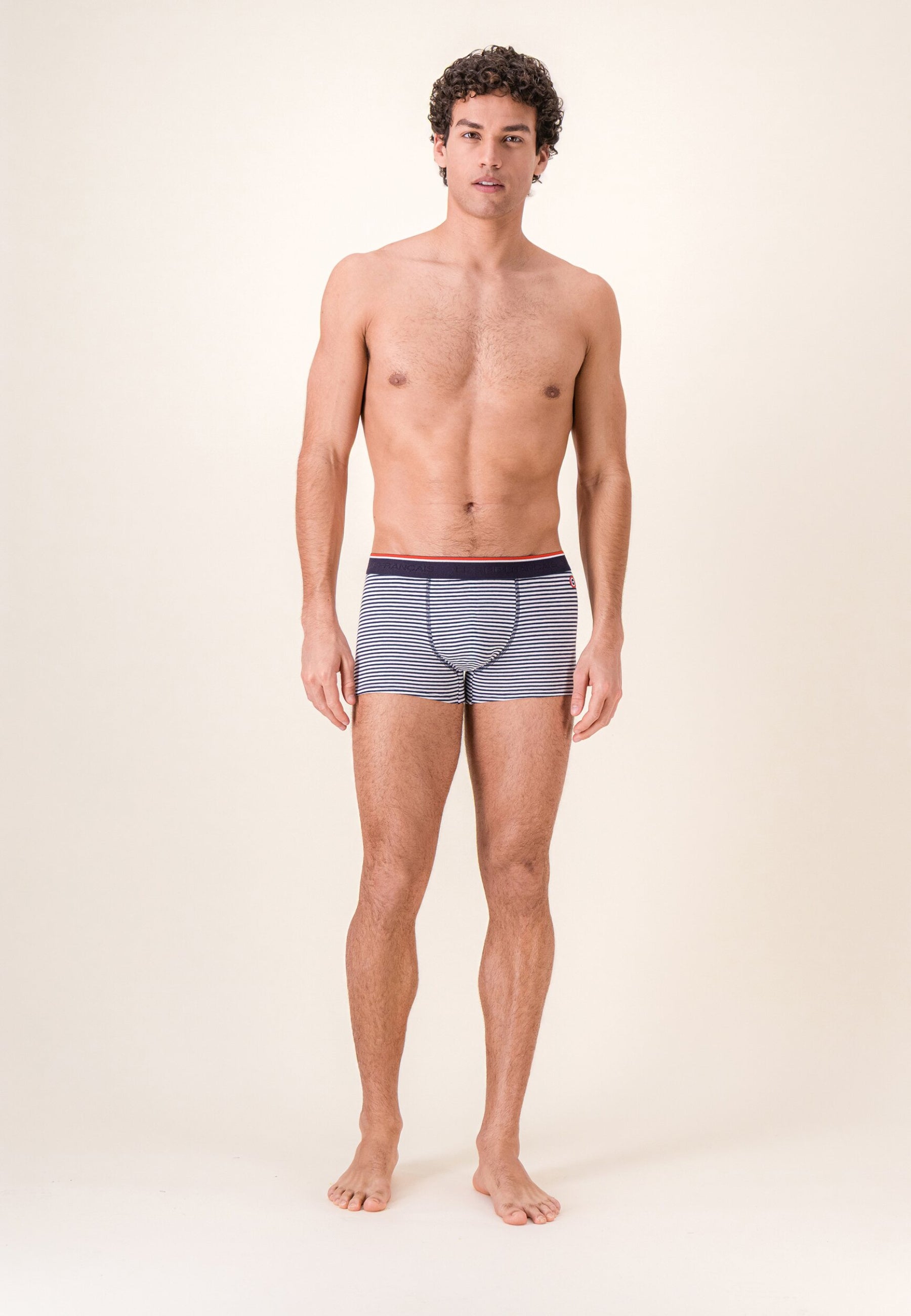 Boxer marinière bleu en coton - Marius Mariniere  Bleu - Le Slip Français -  2