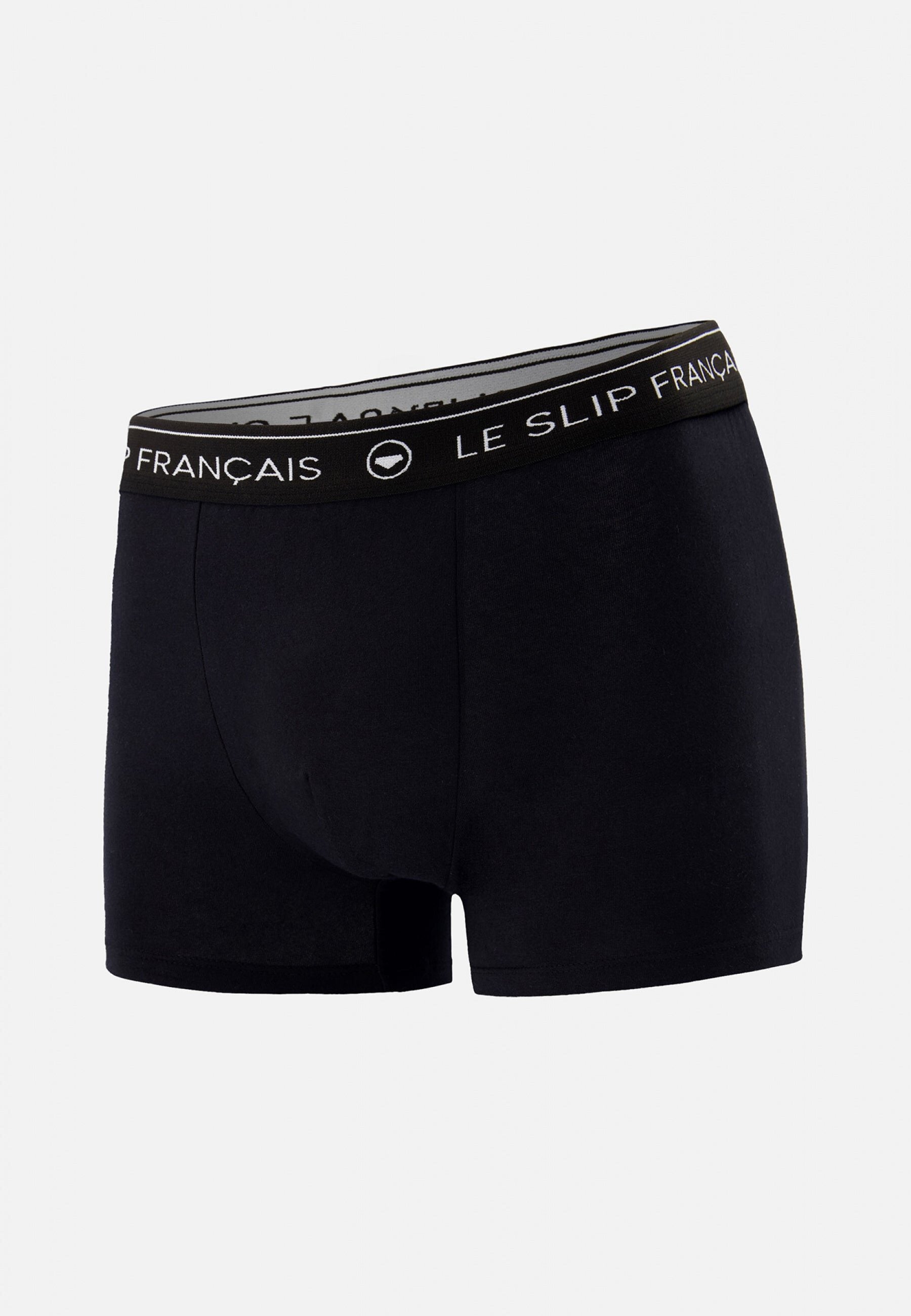 Boxer noir en coton - Redoutable Noir - Le Slip Français -  1