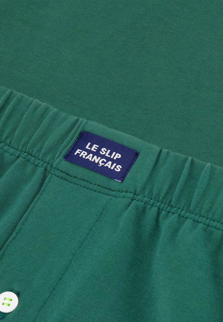 Caleçon vert en jersey de coton - Fredo Vert Forêt - Le Slip Français - 4
