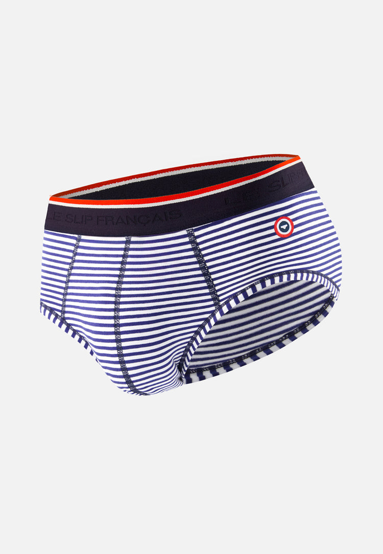 Slip marinière bleu en coton - Terrible Mariniere Bleu - Le Slip Français - 1