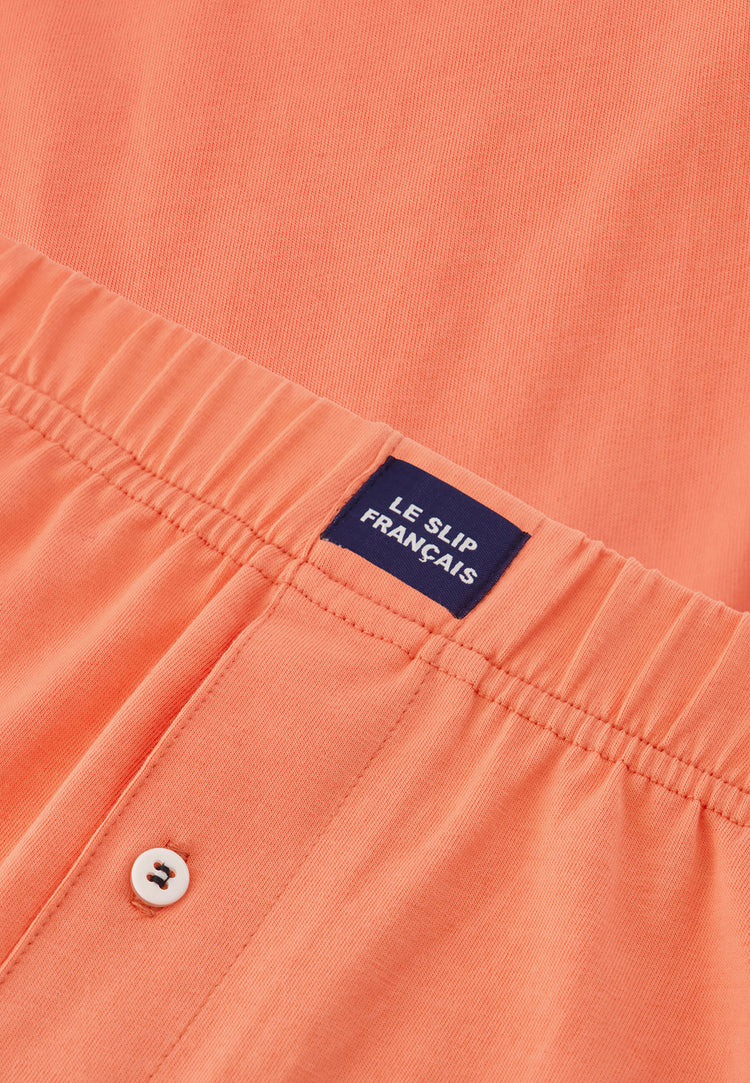 Caleçon rose en jersey de coton - Fredo Rose Pêche - Le Slip Français - 6