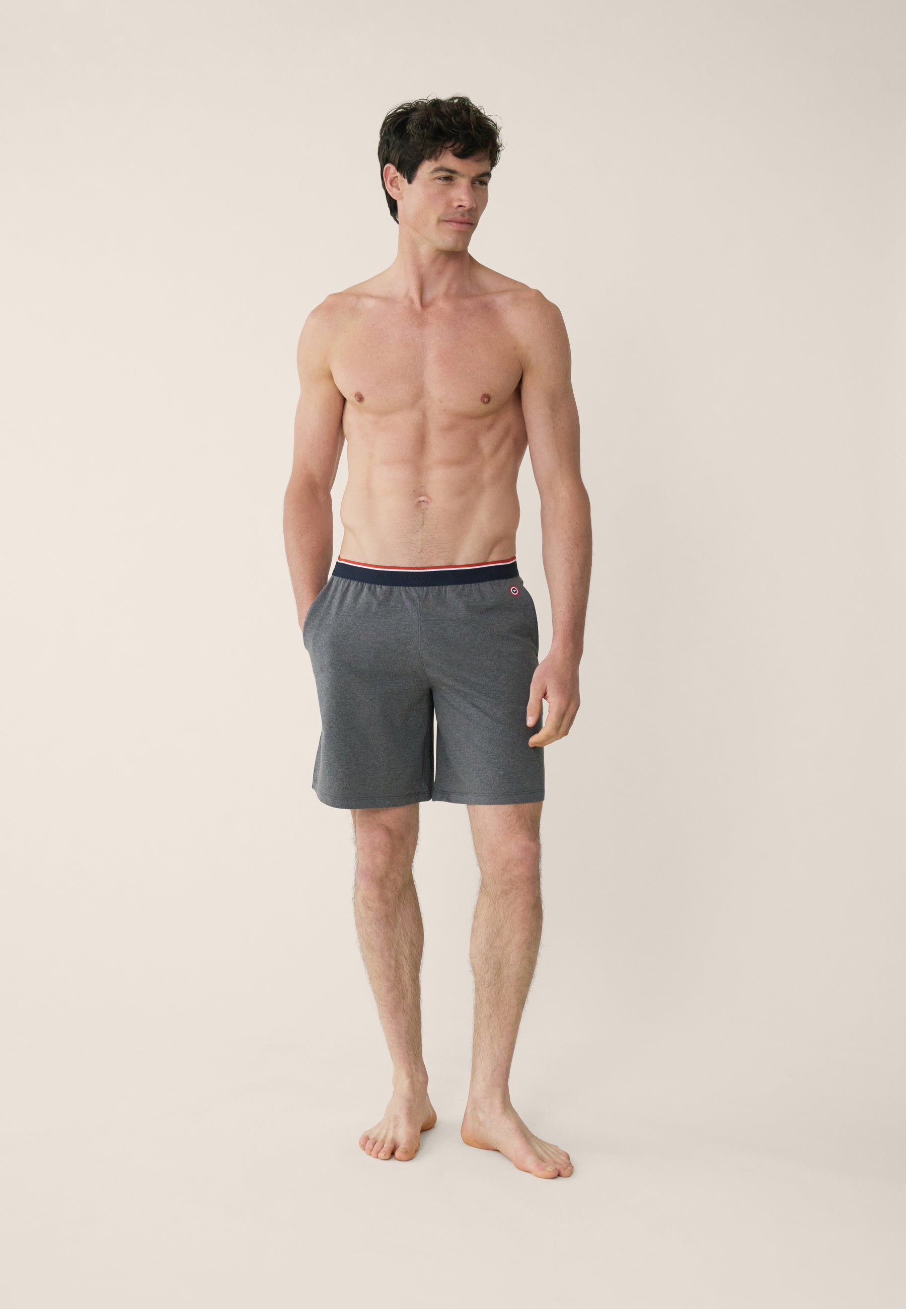 Short de pyjama en coton - Zouzou Anthracite - Le Slip Français -  1