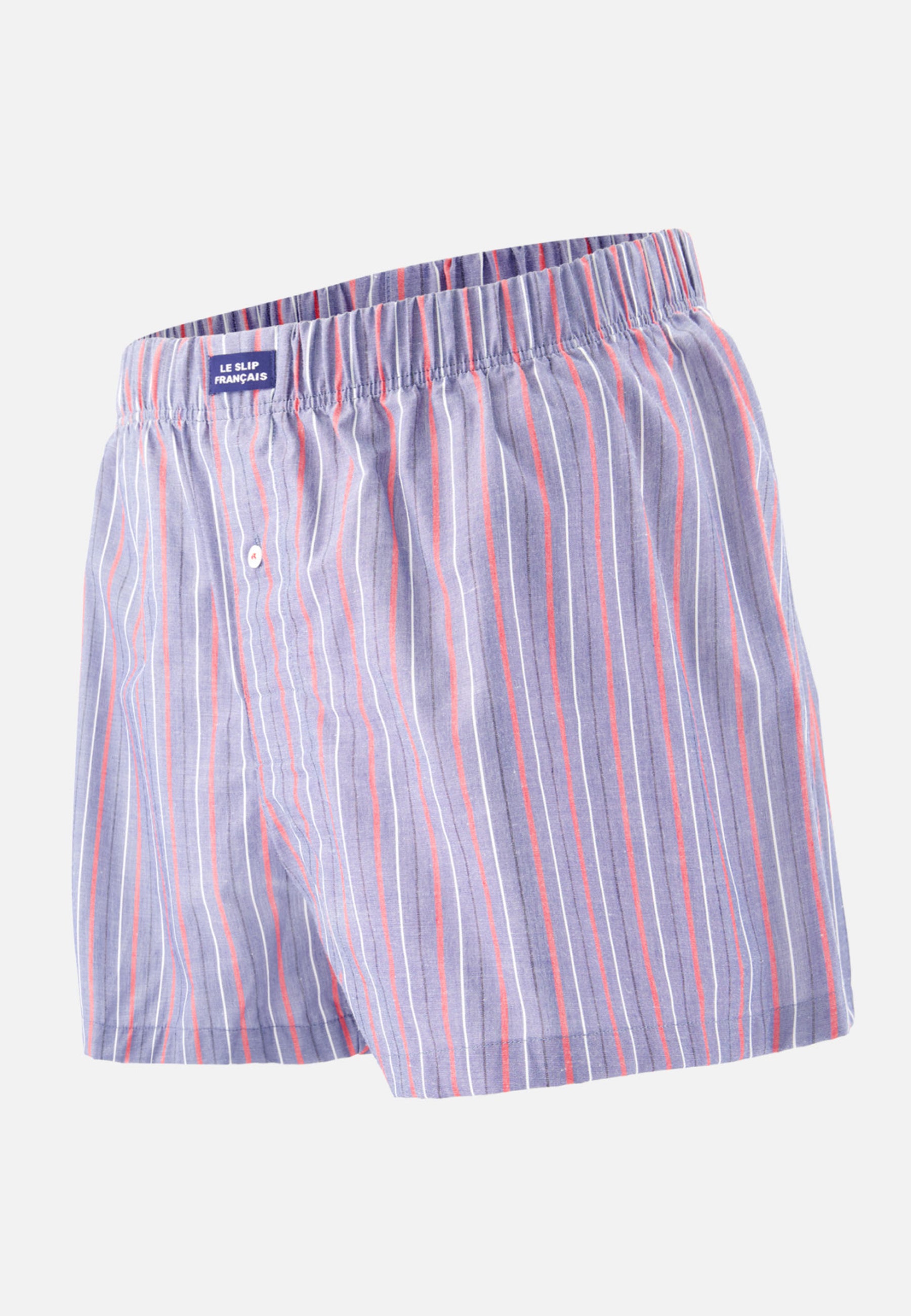 Caleçon à rayures tricolores en coton - Jacques Rayures Tricolores - Le Slip Français -  1