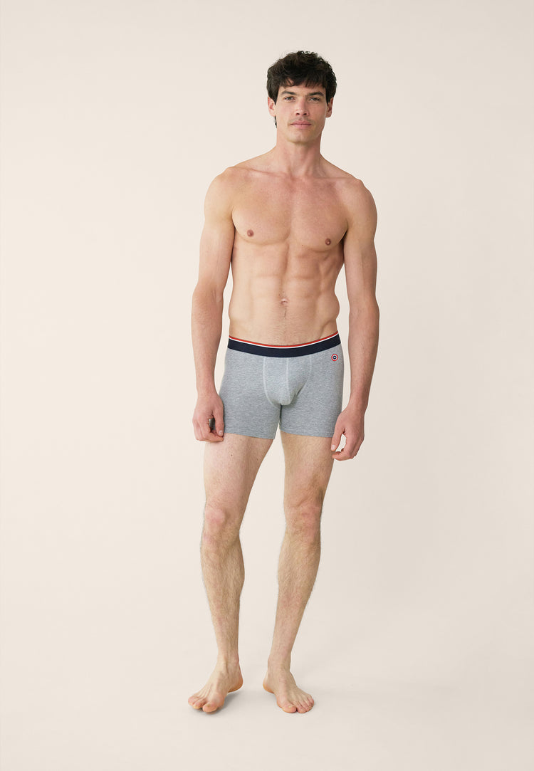 Boxer long gris en coton - Michel Gris - Le Slip Français - 4