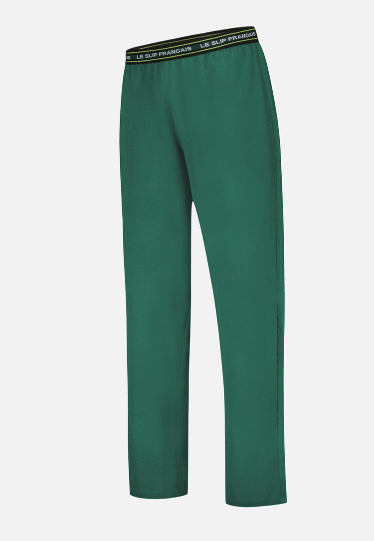 Bas de pyjama long vert en coton - Indomptable Vert Forêt - Le Slip Français - 5