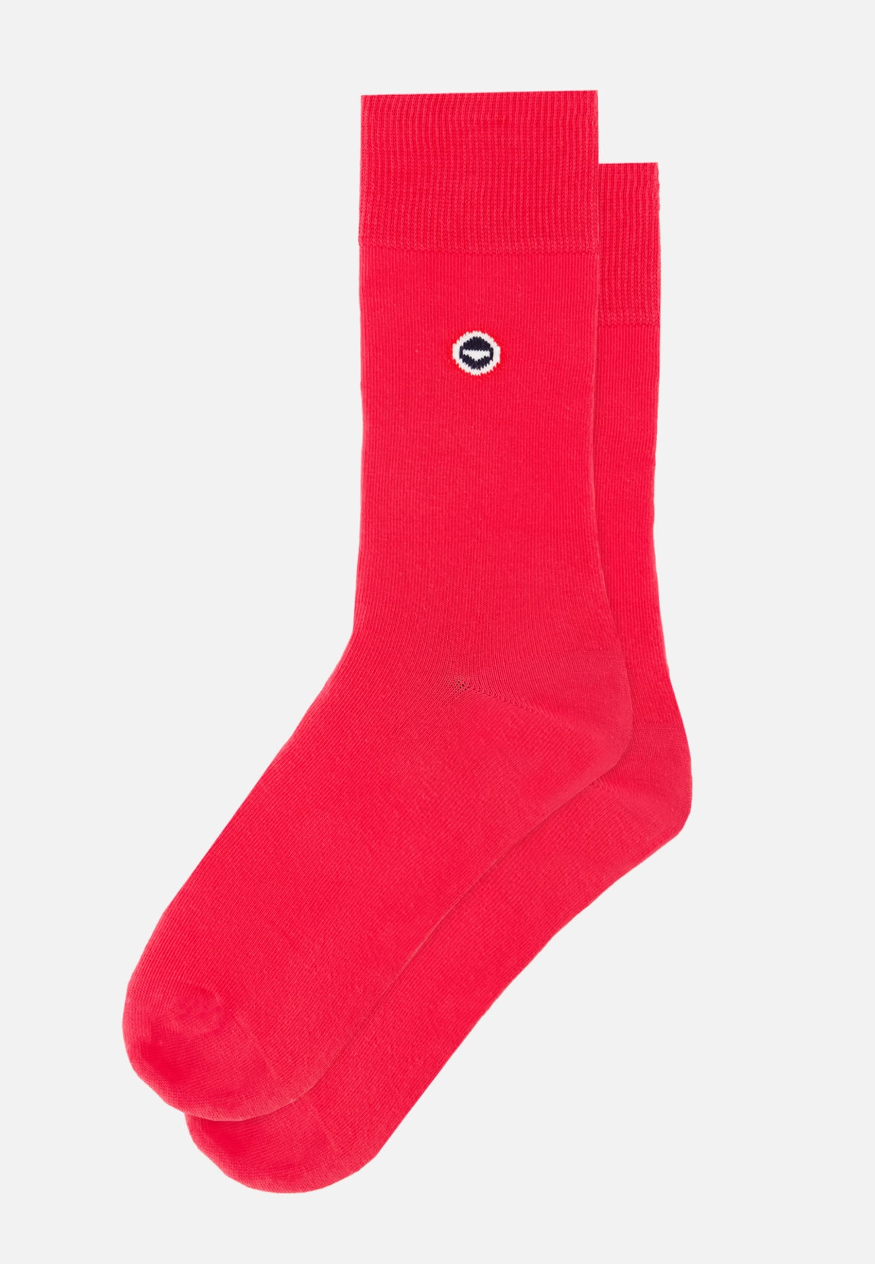 Chaussettes mi-hautes unies rose - Robuste Rose Cerise - Le Slip Français -  1