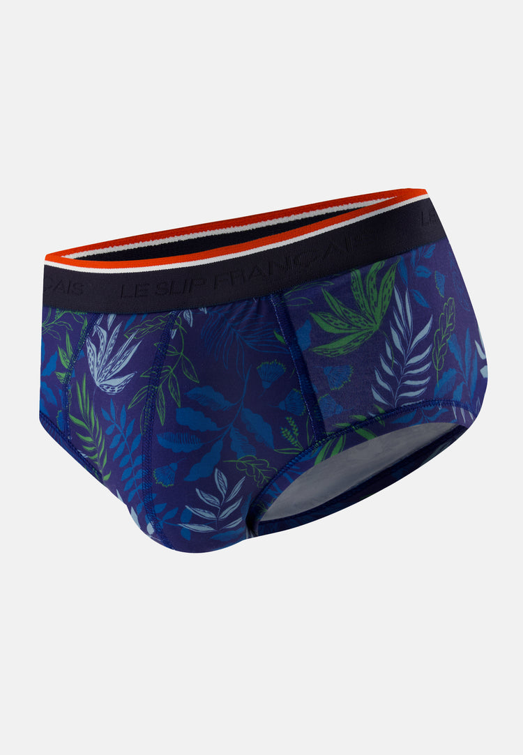 Slip en coton - Terrible Sous Bois Indigo - Le Slip Français - 1