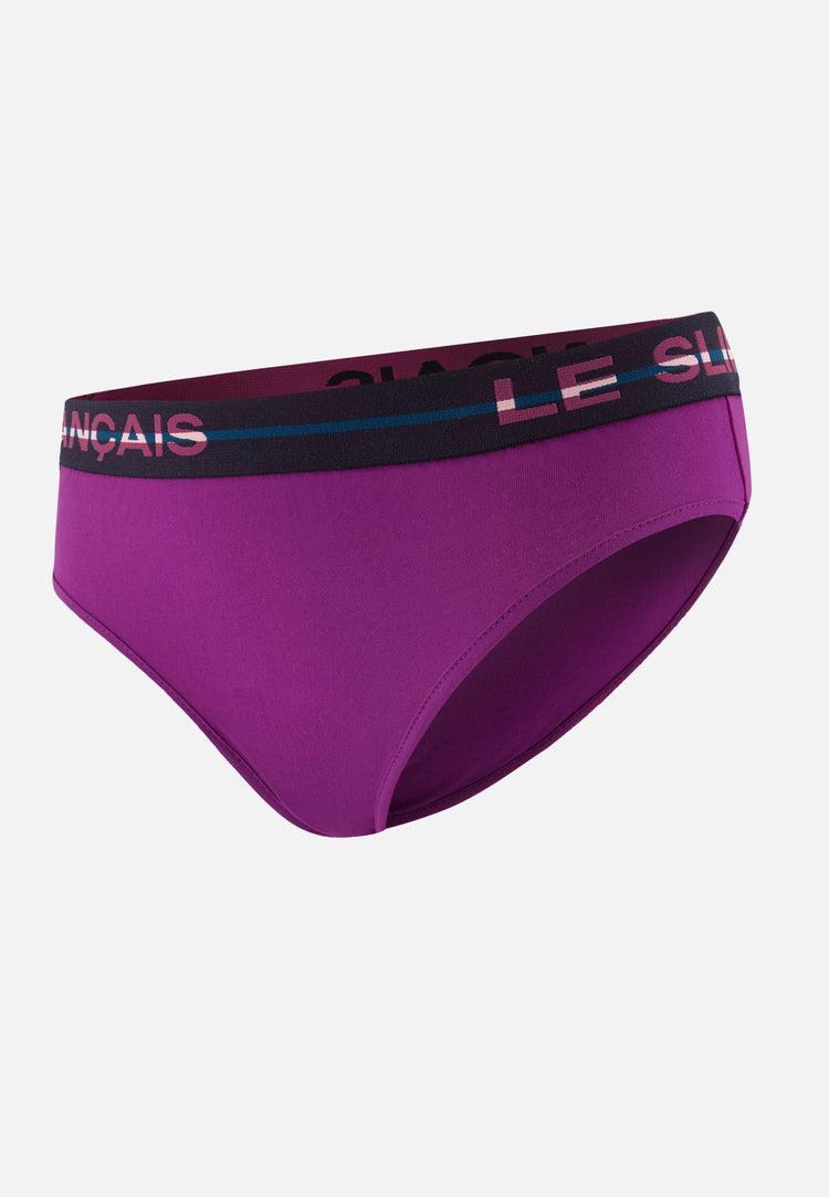 Culotte taille haute violet en coton - Rieuse Violet Profond - Le Slip Français - 7