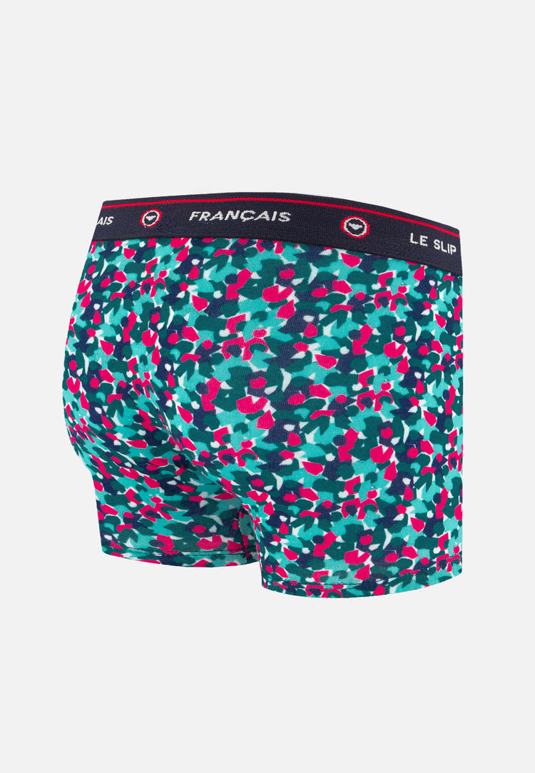 Boxer enfant vert à motif confetti en coton - Petit Joseph Confetti Vert D'Eau - Le Slip Français - 6