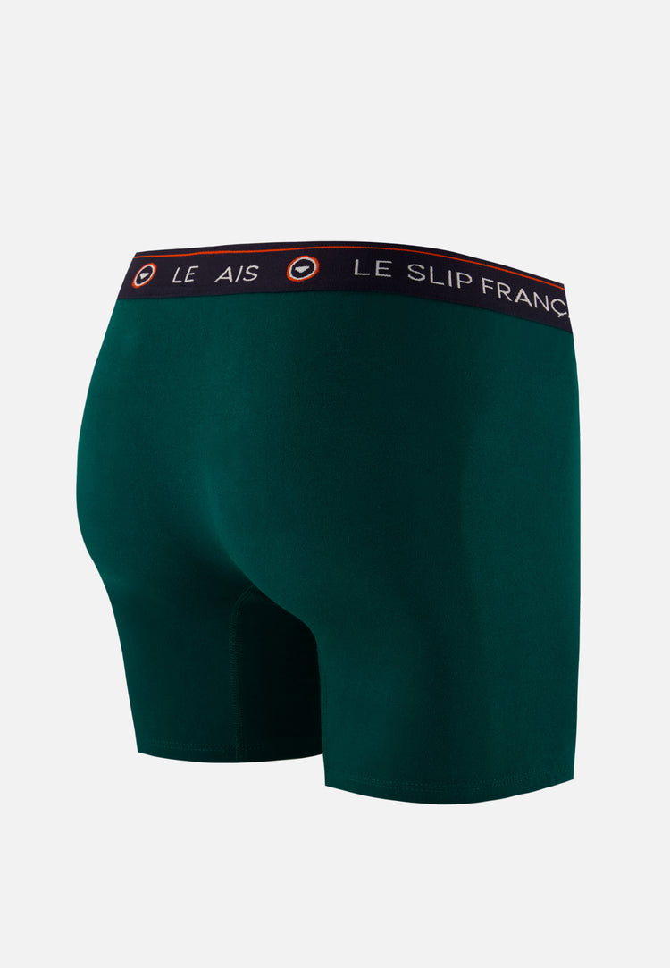 Boxer long vert en coton - Redoutable Long Vert Sapin - Le Slip Français - 5