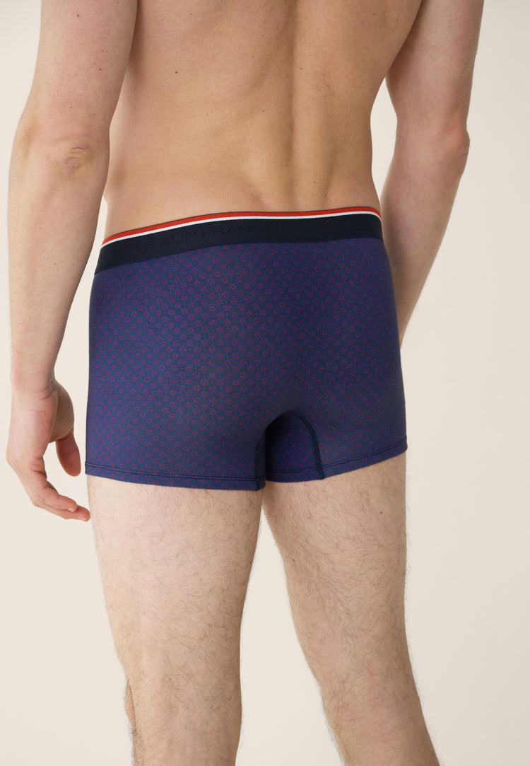 Boxer imprimé indigo en coton - Marius Kdo Indigo - Le Slip Français - 3
