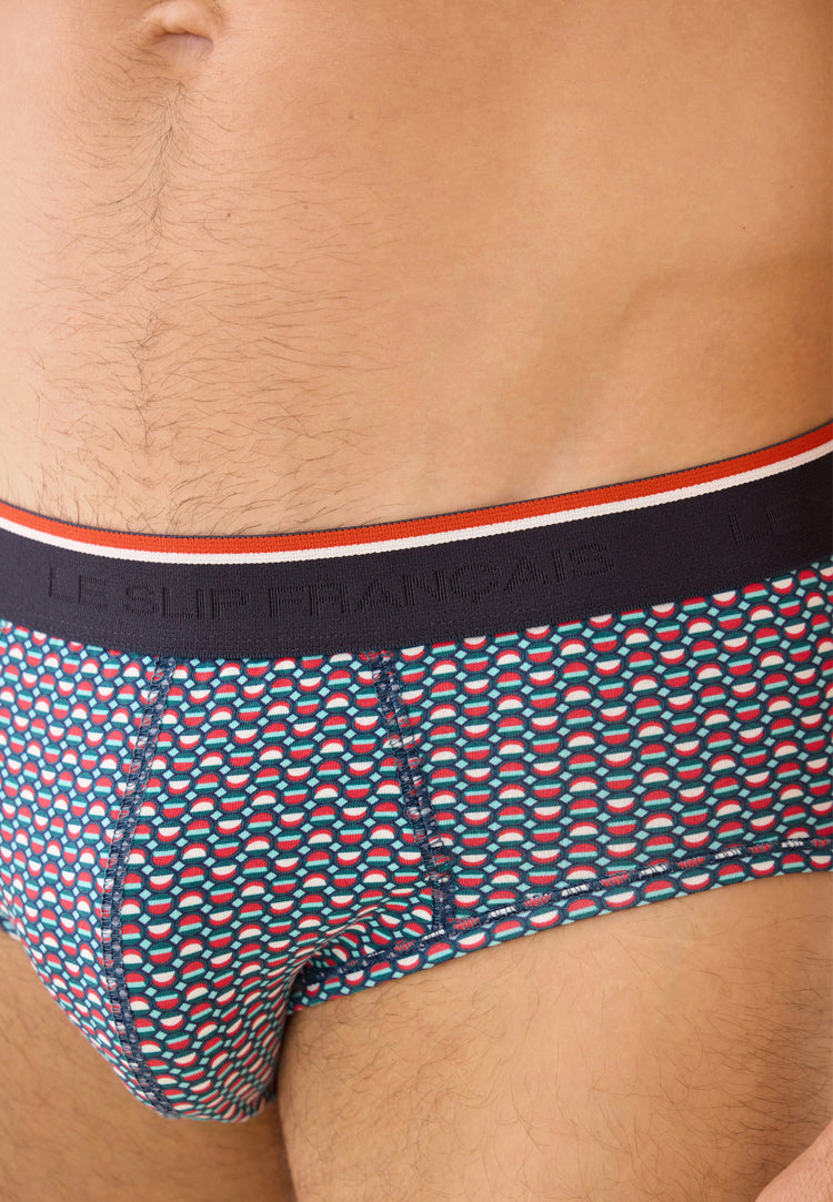 Slip vert à motif cercle en coton - Terrible Cercle Vert D'Eau - Le Slip Français - 4