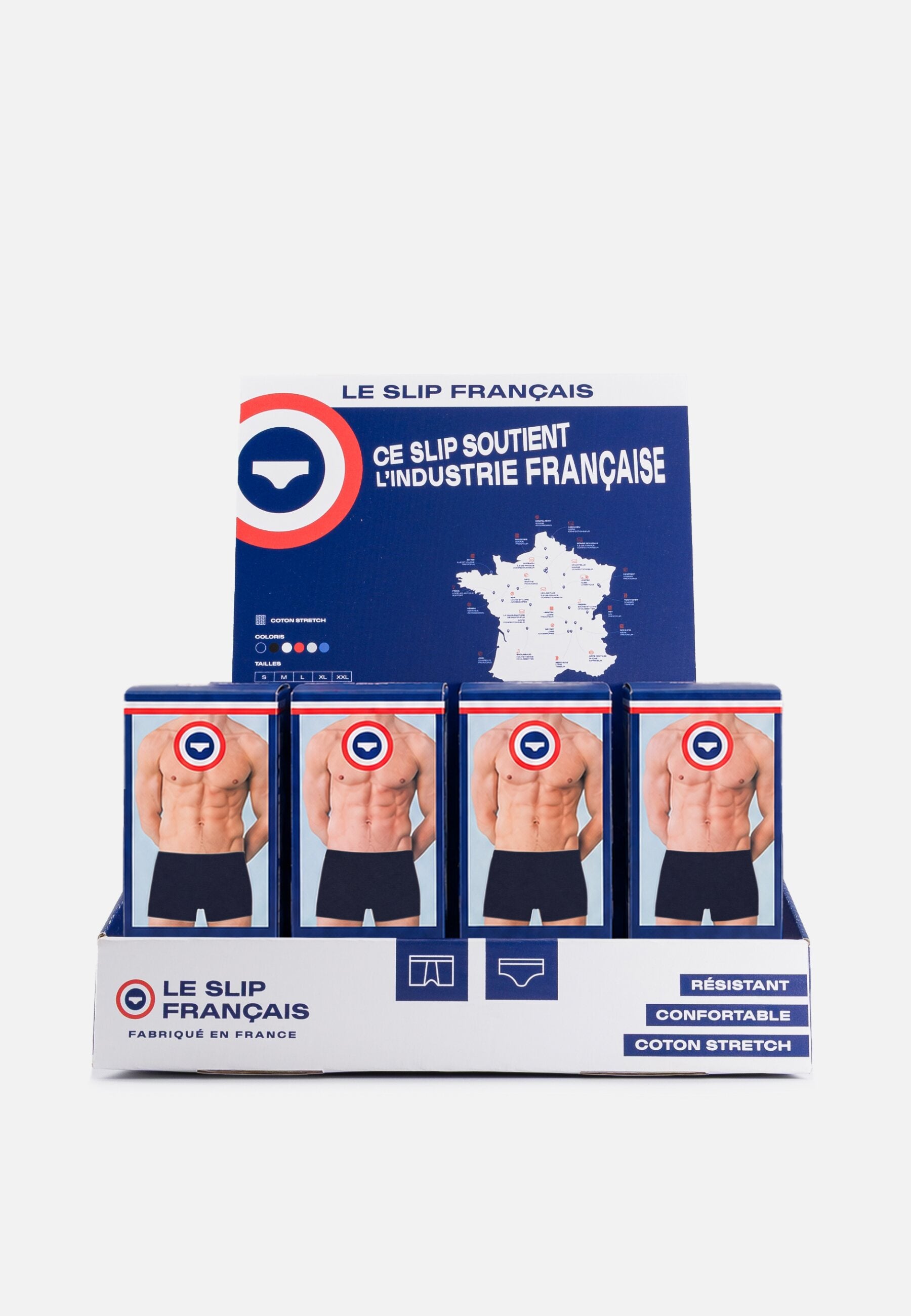 Pack mobilier revendeurs - Meuble PLV + pack produits - Le Slip Français -  1