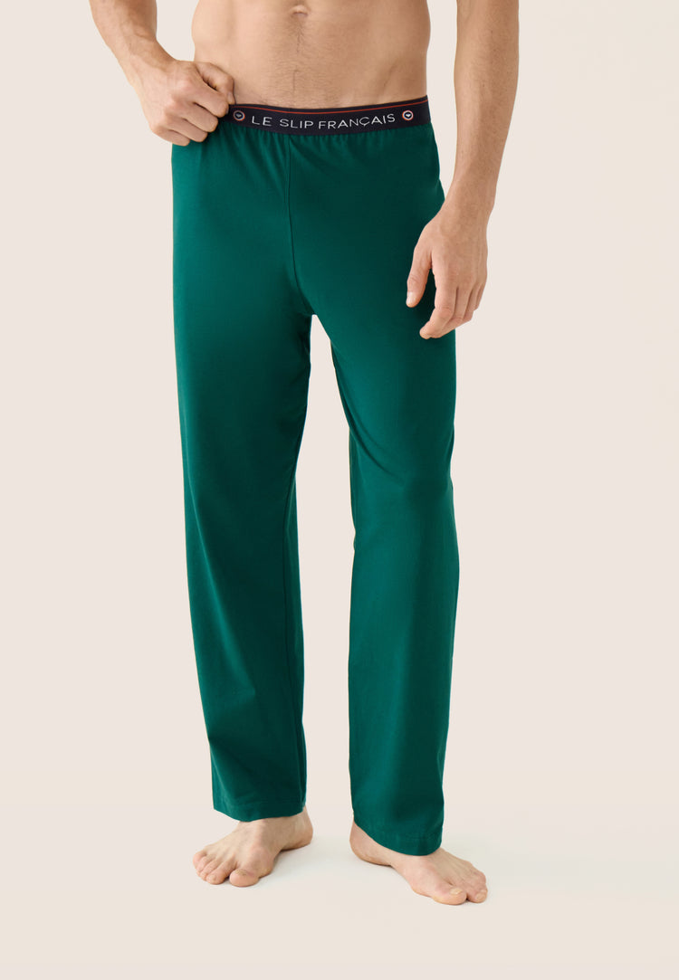 Bas de pyjama en coton - Indomptable Vert Sapin - Le Slip Français - 4