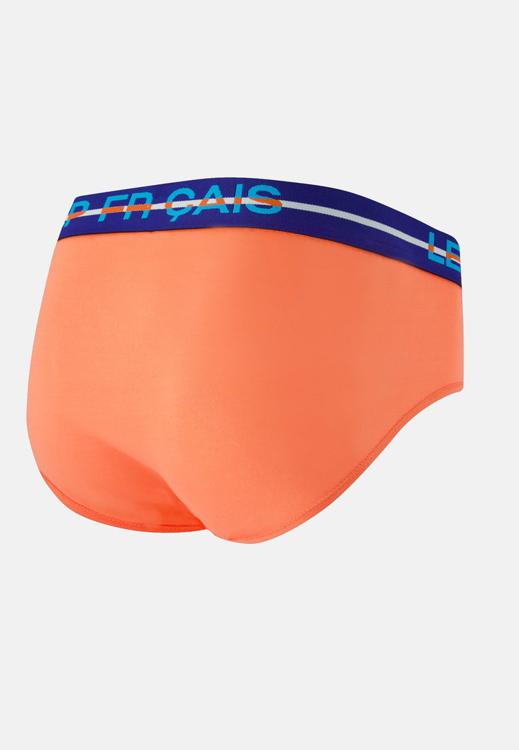 Slip orange en coton - Intrépide Orange Corail - Le Slip Français - 6