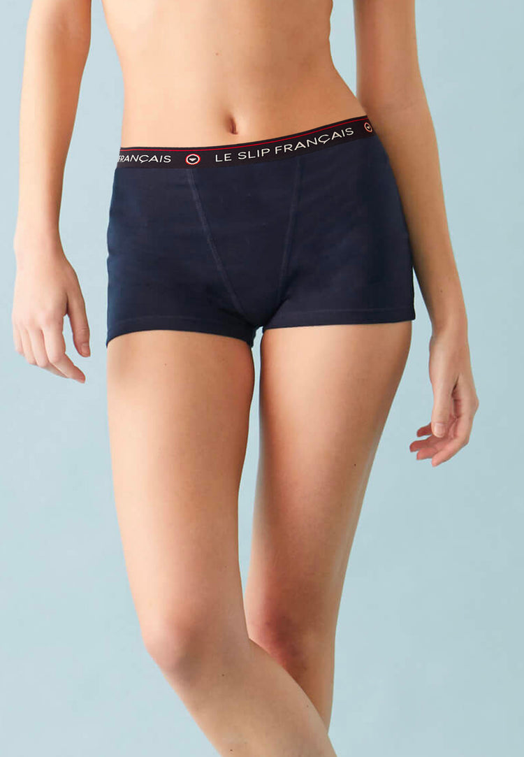 Culotte Boxer en coton - Fougueuse Marine - Le Slip Français - 4