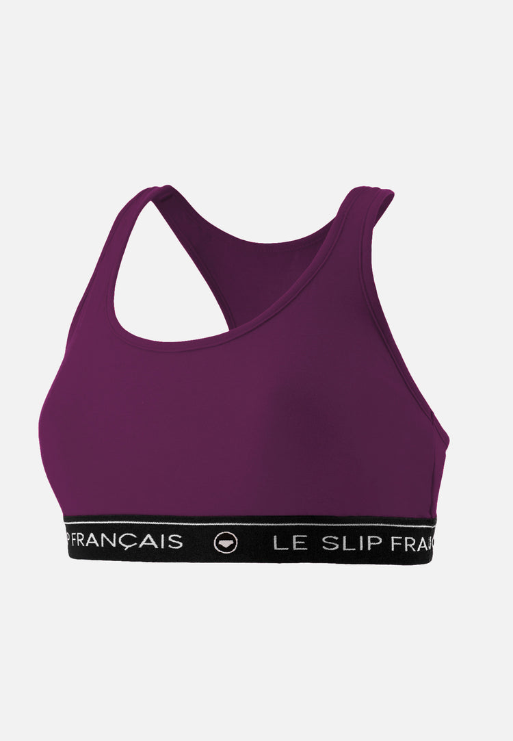 Soutien-gorge foulard en coton - Tapageuse Prune - Le Slip Français - 1