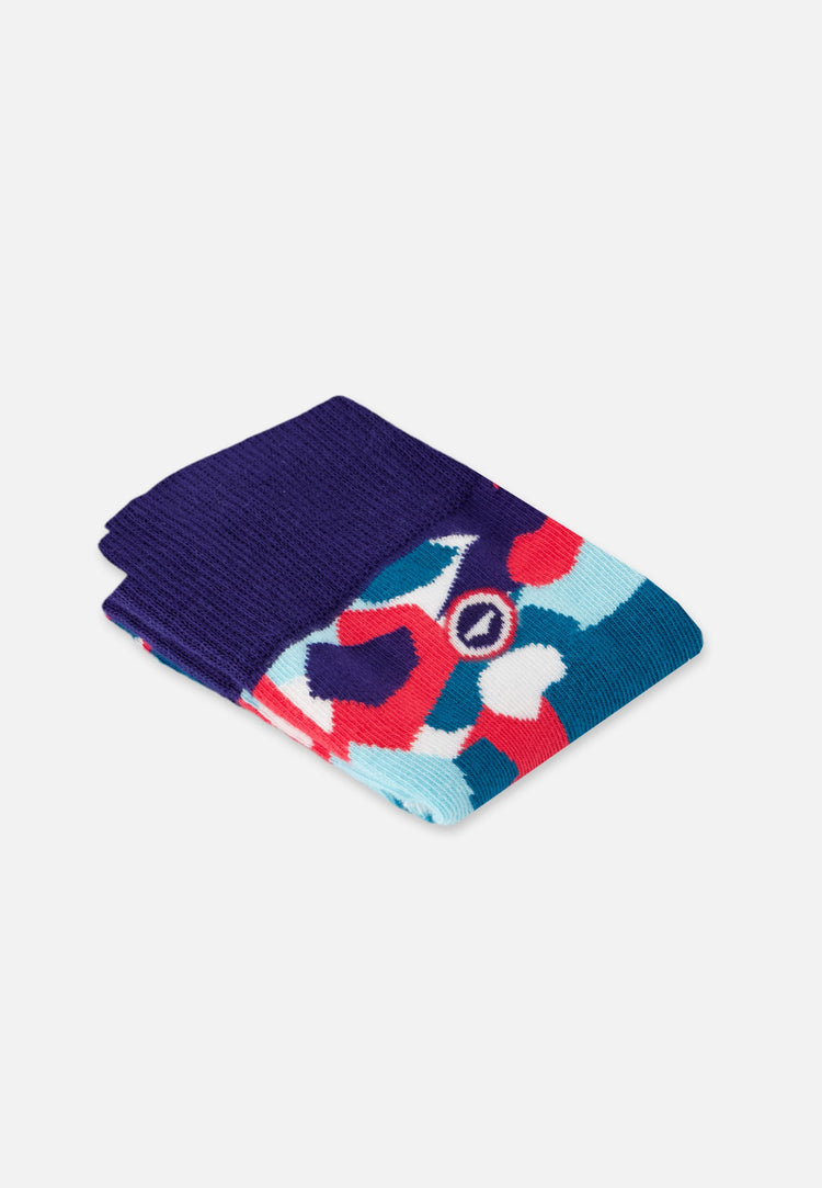 Chaussettes mi-hautes vertes à motifs confetti - Lucas Confetti Vert D'Eau - Le Slip Français - 5