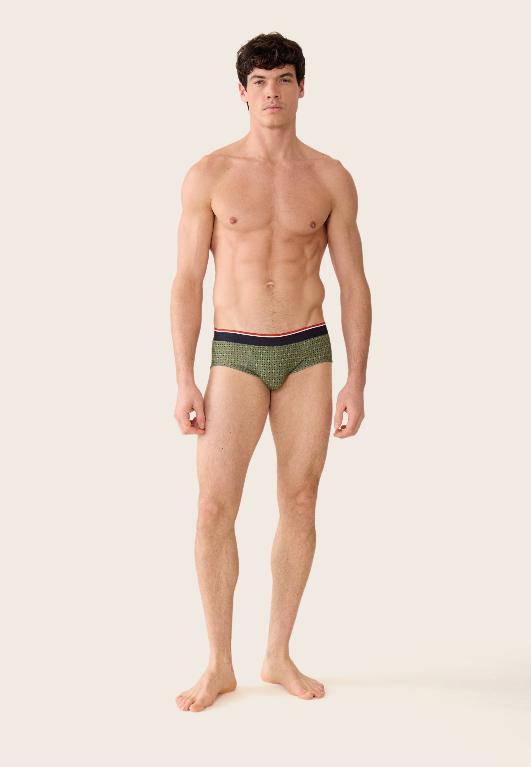 Slip vert à motif ornement en coton - Terrible Ornement Veronese - Le Slip Français -  2