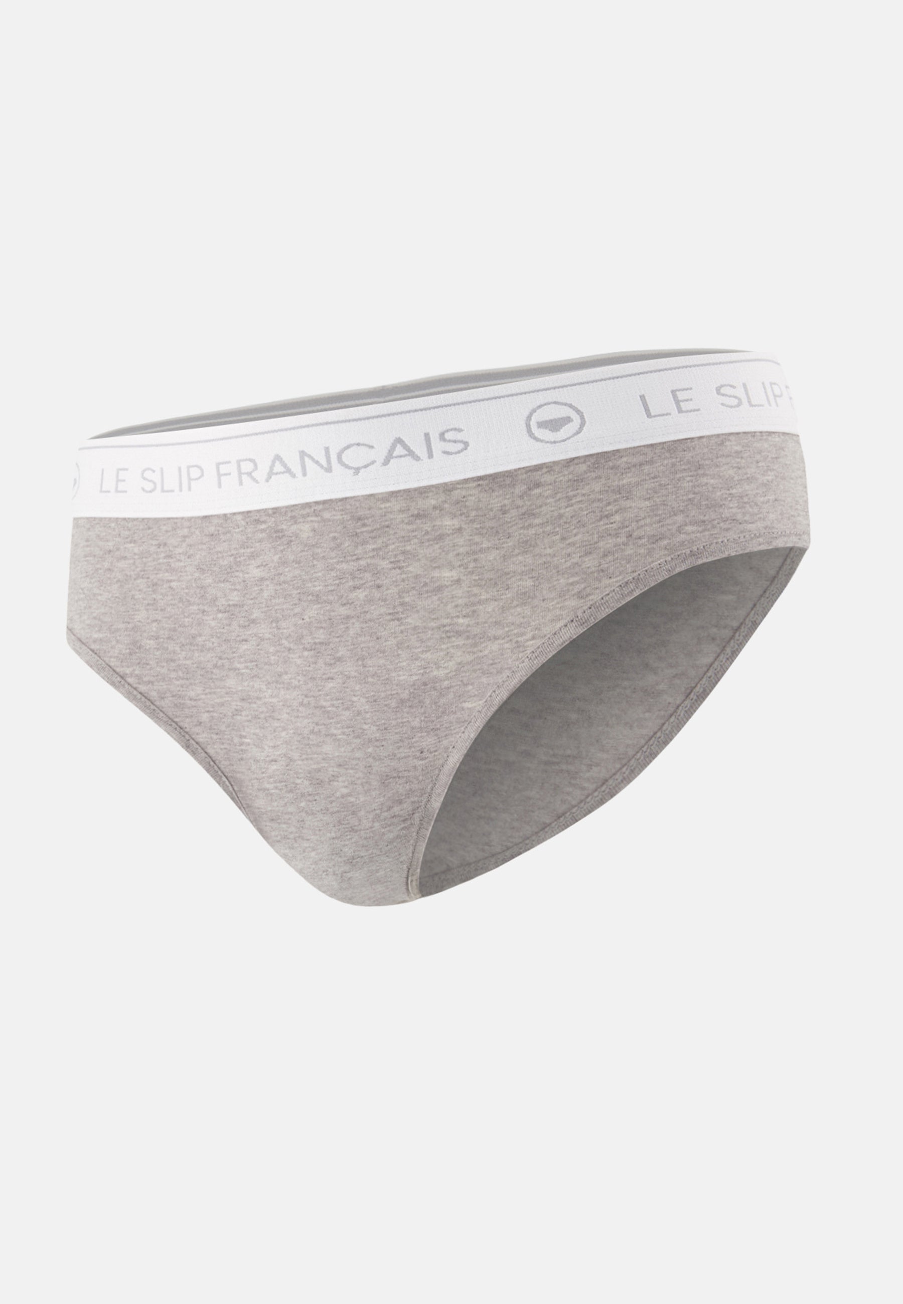 Culotte taille haute grise en coton - Rieuse Grise - Le Slip Français -  1