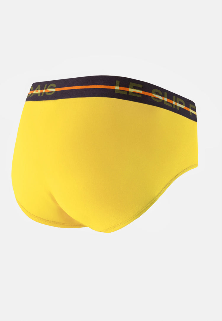Slip jaune en coton - Intrépide Jaune Citron - Le Slip Français - 6