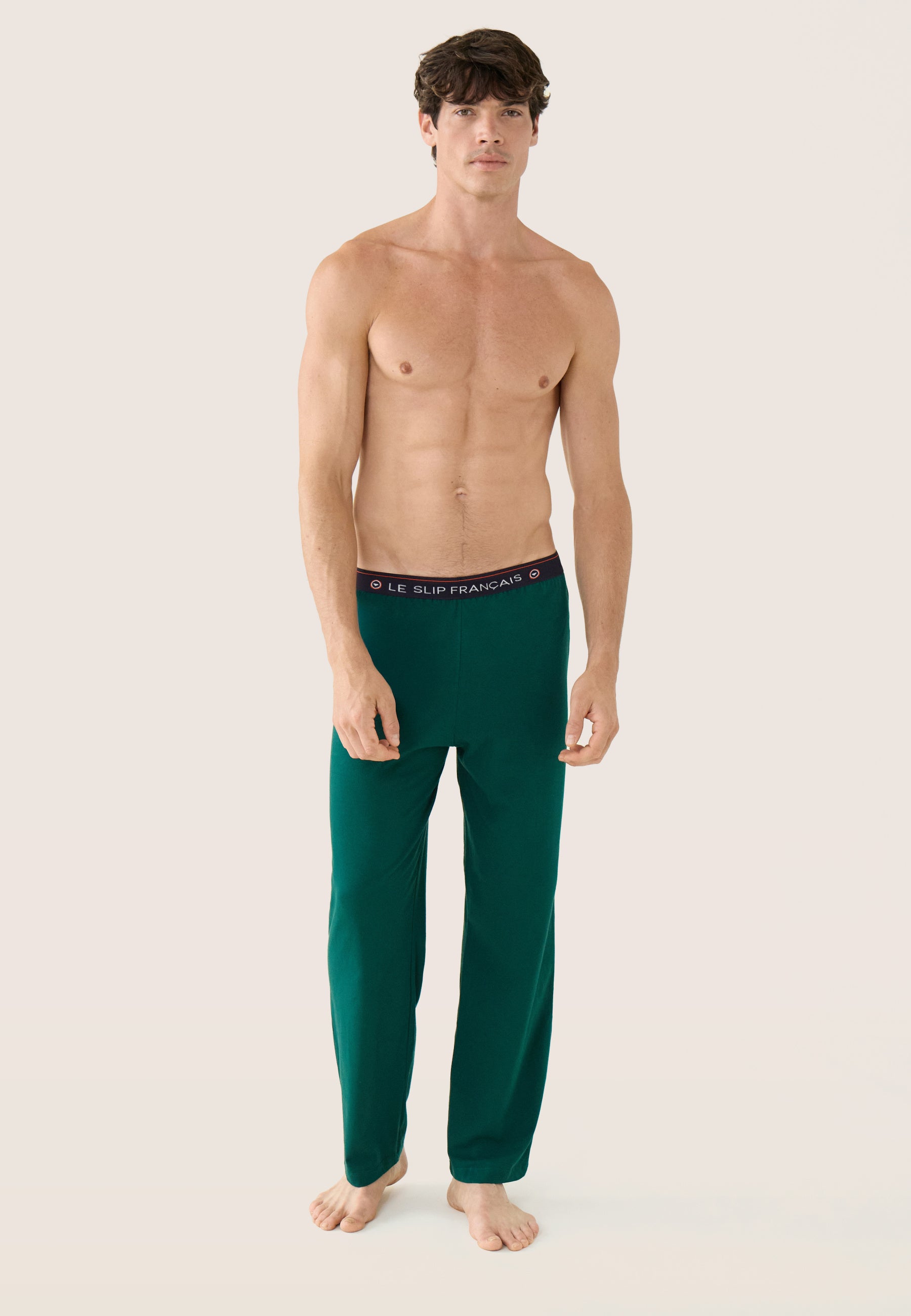 Bas de pyjama en coton - Indomptable Vert Sapin - Le Slip Français -  1