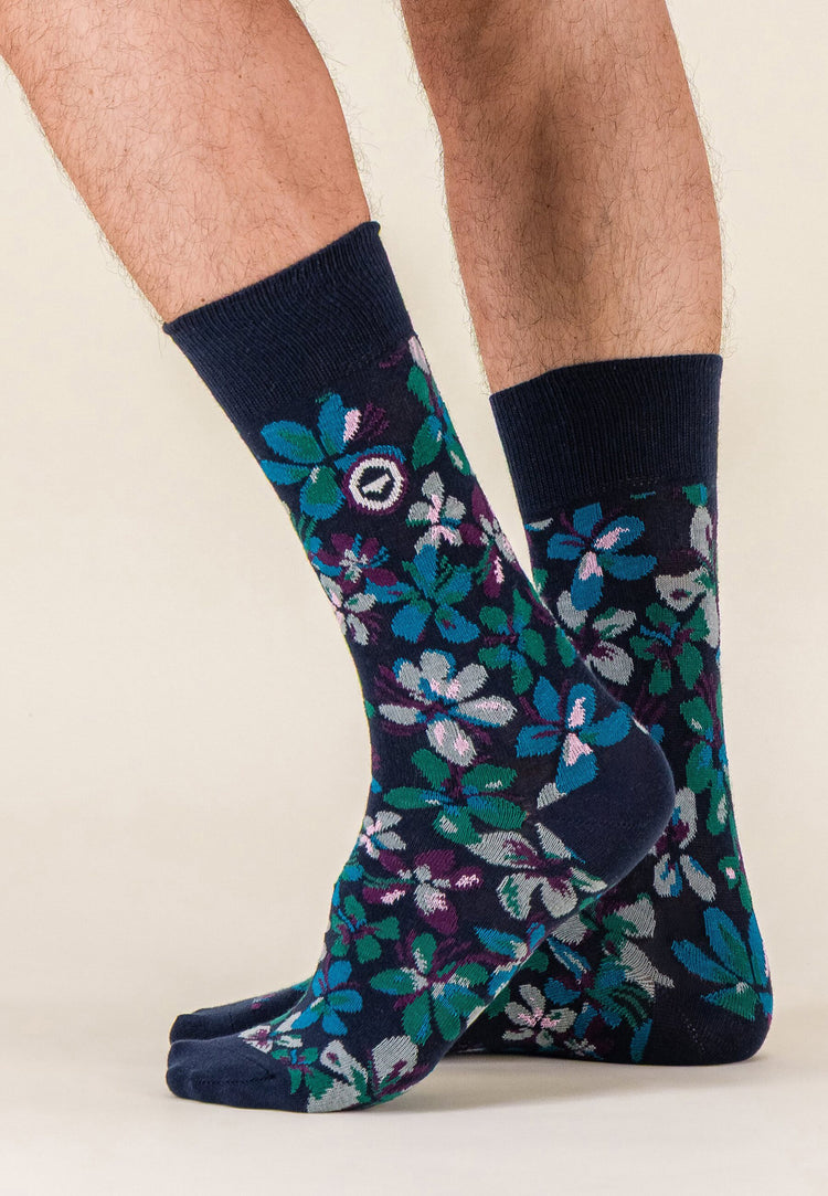 Chaussettes mi-hautes en coton - Lucas Bloom - Le Slip Français - 2