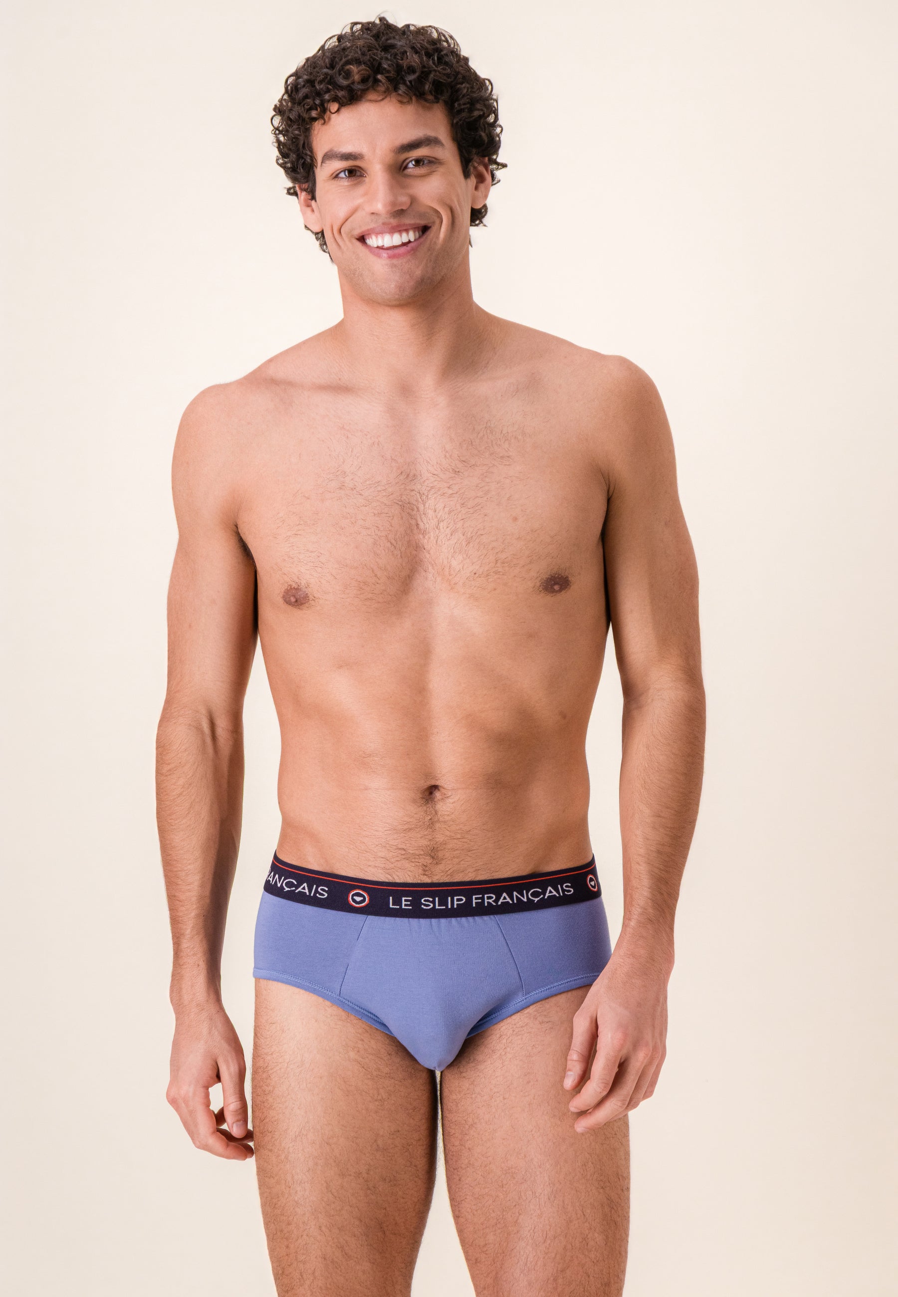 Slip bleu en coton - Intrépide Bleu Jean - Le Slip Français -  2