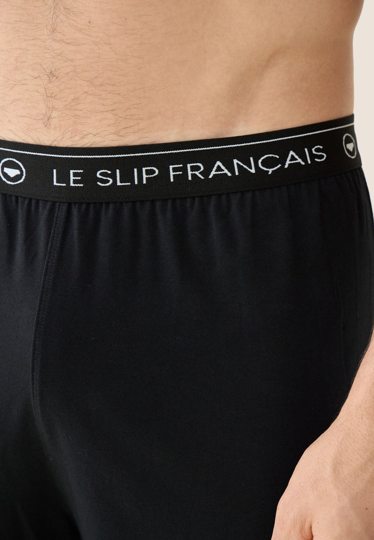Bas de pyjama long homme noir en coton - Indomptable Noir - Le Slip Français - 4
