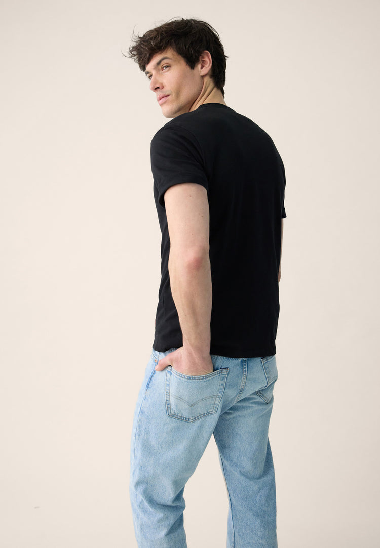 T-shirt manches courtes en coton - Formidable Noir - Le Slip Français - 4