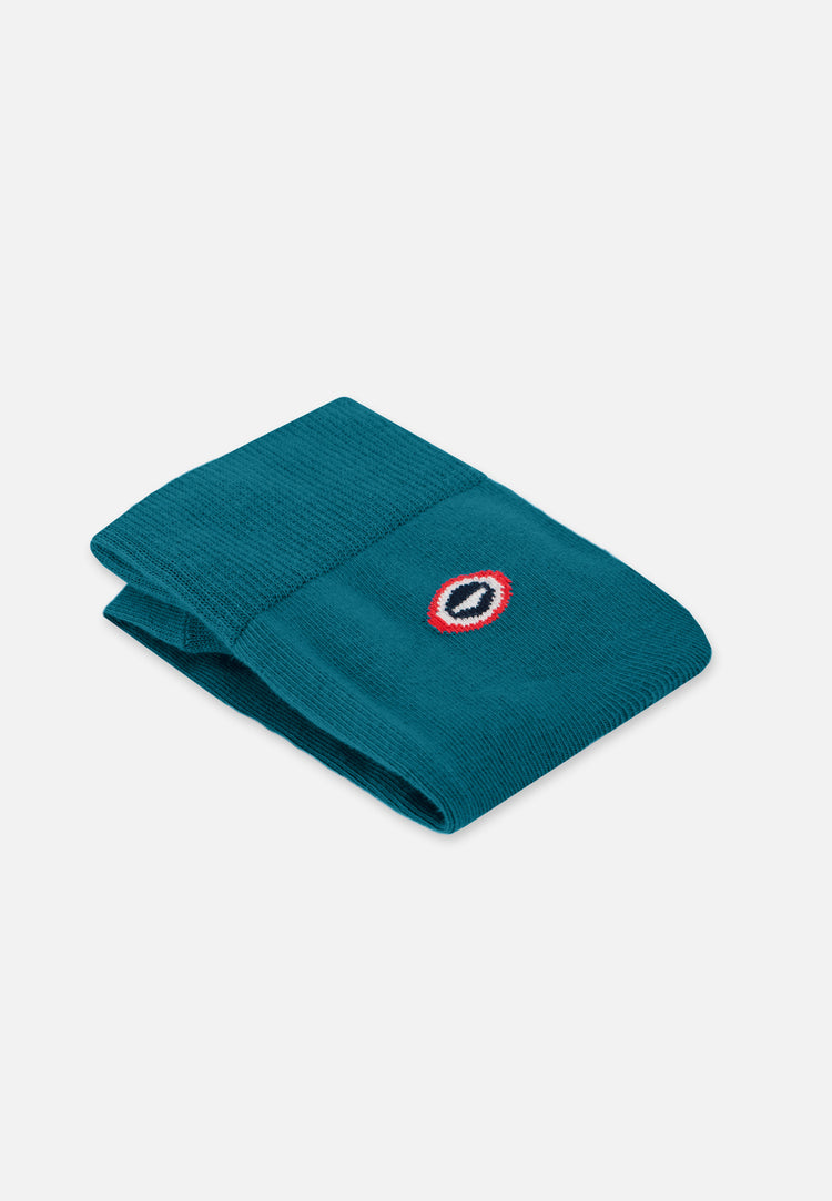 Chaussettes mi-hautes bleu en coton - Robuste Bleu Canard - Le Slip Français - 4