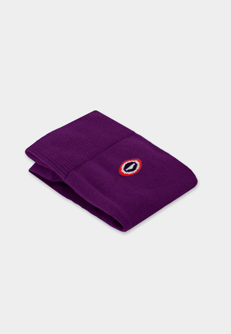 Chaussettes mi-hautes violet en coton - Robuste Violet Profond - Le Slip Français - 4
