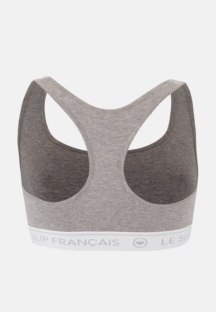 Brassière femme grise en coton - Tapageuse Grise - Le Slip Français - 5