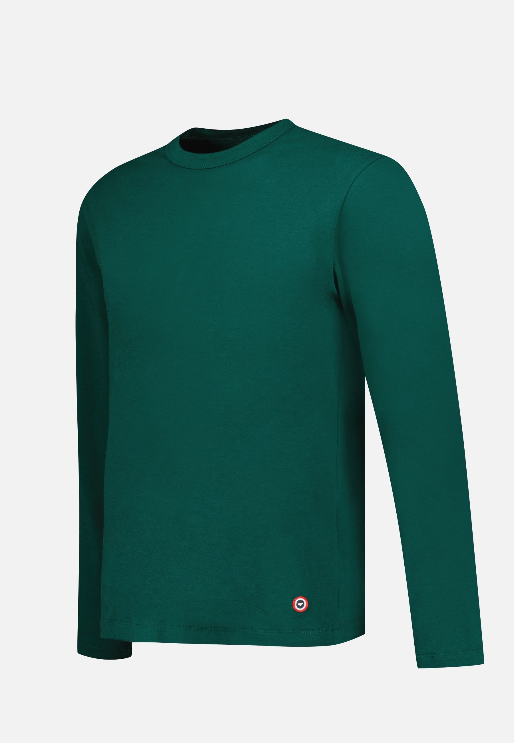 T-shirt homme vert sapin à manches longues en coton - Superbe Vert Sapin - Le Slip Français -  1