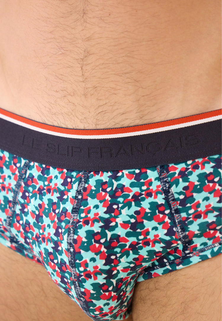 Slip vert à motif confetti en coton - Terrible Confetti Vert D'Eau - Le Slip Français - 4