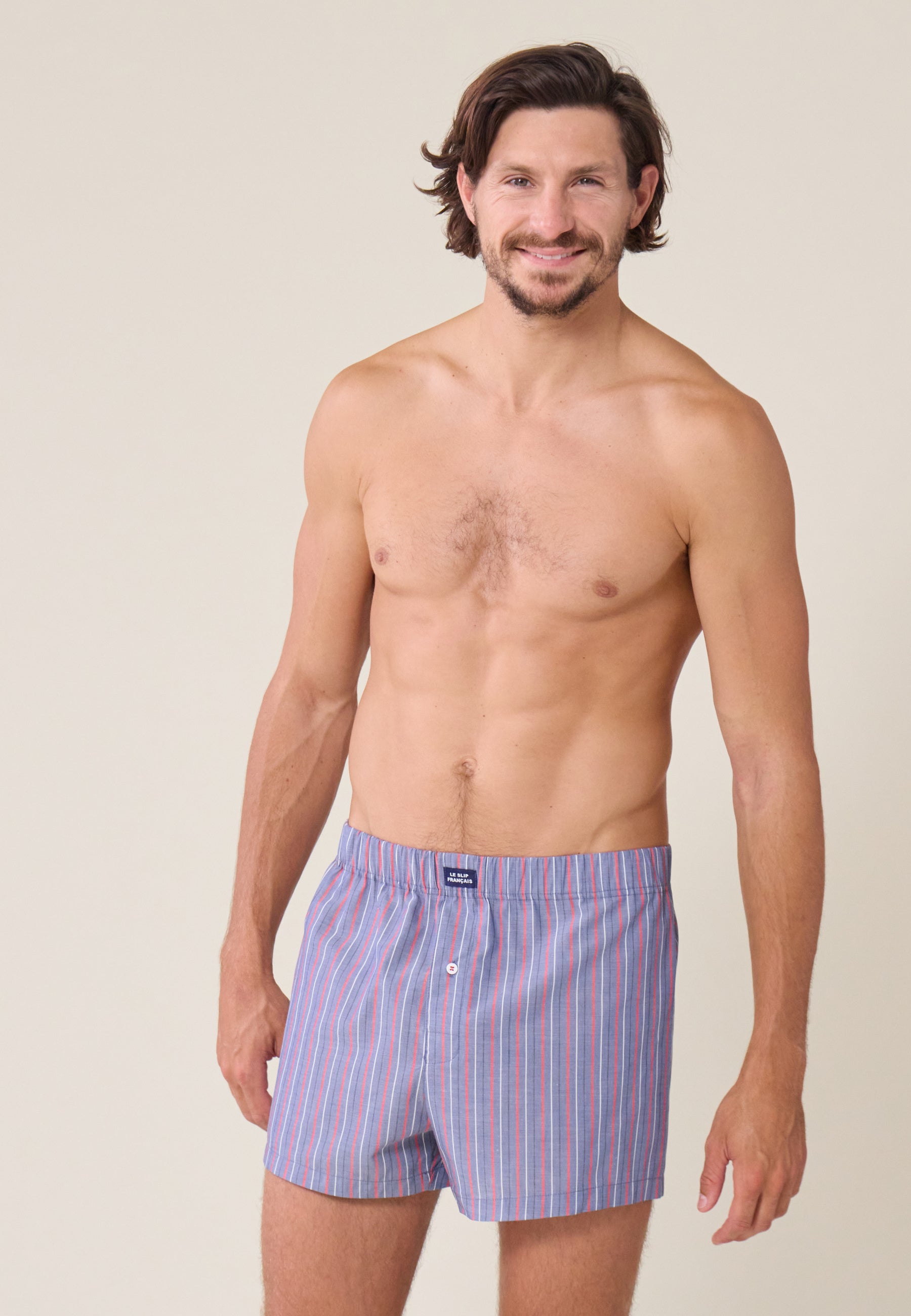 Caleçon à rayures tricolores en coton - Jacques Rayures Tricolores - Le Slip Français -  2